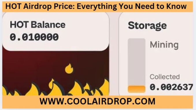 HOT Airdrop Price