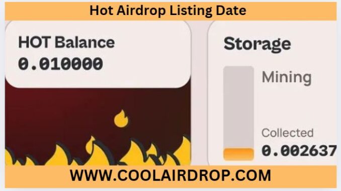 Hot Airdrop Listing Date