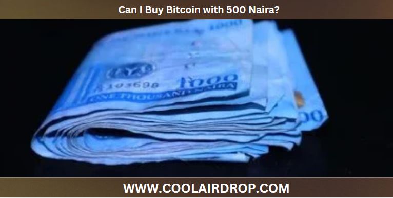 Can I Buy Bitcoin with 500 Naira